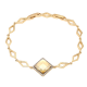 BRANSOLETKA POZŁACANA 19-17 CM 18 MM TOPAZ CRYSTAL XUPING 55131
