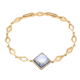 BRANSOLETKA POZŁACANA 19-17 CM 18 MM VITRAIL LIGHT CRYSTAL XUPING 55132