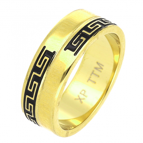PIERŚCIONEK POZŁACANY 6,5 MM S. STEEL TTM XUPING 55189
