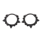 KOLCZYKI BLACK 14/3 MM BRYLANTOWE XUPING 55275