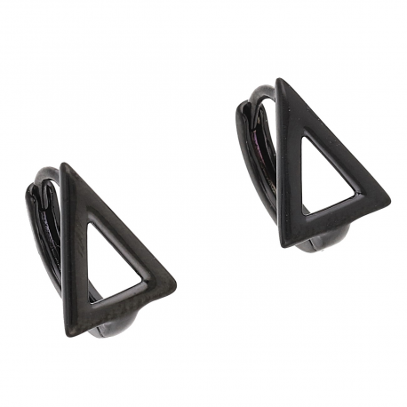 KOLCZYKI BLACK 12/9 MM TRÓJKĄCIKI XUPING 55279