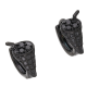 KOLCZYKI BLACK 13/8 MM SHAKE XUPING 55288