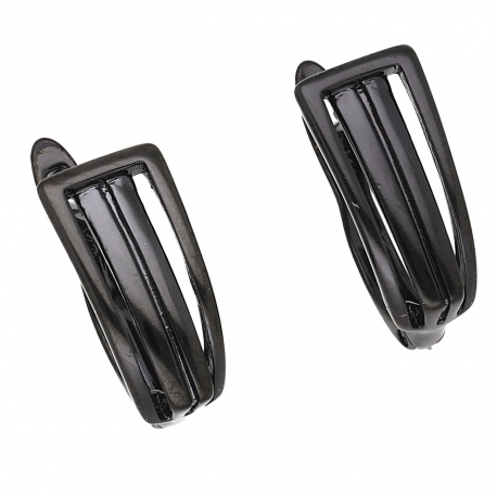 KOLCZYKI 14/7 MM CZARNE PROSTE XUPING 55603