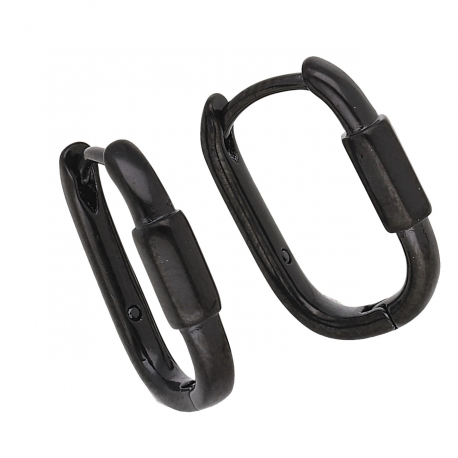 KOLCZYKI 16/3 MM CZARNA ELEGANCJA XUPING 55607