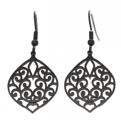 KOLCZYKI BLACK 44/20 MM S. STEEL TTM XUPING 55685