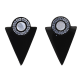 KOLCZYKI BLACK 20/13 MM S. STEEL TTM XUPING 55703