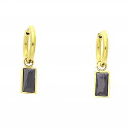 KOLCZYKI POZŁACANE 2 W 1 23/5 MM S. STEEL TTM XUPING 55833