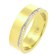 PIERŚCIONEK POZŁACANY 6 MM S. STEEL TTM XUPING 55961