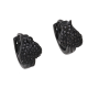 KOLCZYKI BLACK 12/8 MM BRYLANTOWE LISTKI XUPING 56025