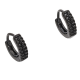 KOLCZYKI BLACK 10/3 MM BRYLANTOWE KÓŁECZKA XUPING 56038