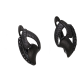 KOLCZYKI BLACK 15/9 MM CZARNA ELEGANCJA XUPING 56043