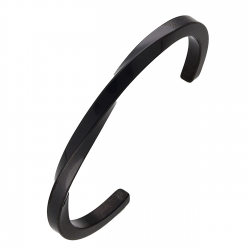 BRANSOLETKA BLACK 63/6 MM S. STEEL TTM XUPING 56059