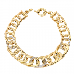 BRANSOLETKA POZŁACANA 19,5 CM 12 MM ROYAL LUXURY XUPING 56139