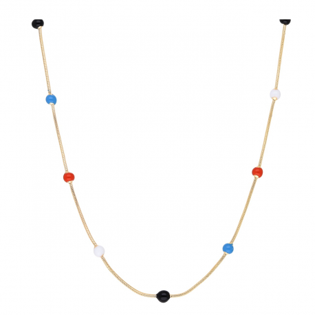 CELEBRYTKA POZŁACANA 49 CM KORALIKI XUPING 56463