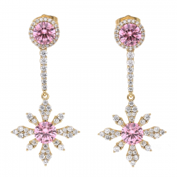 KOLCZYKI POZŁACANE 46/22 MM LUXURY XUPING 56783