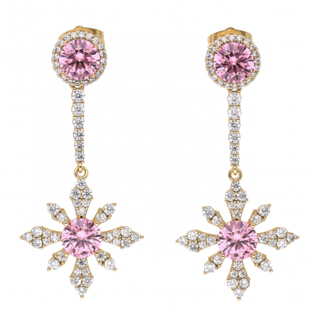 KOLCZYKI POZŁACANE 46/22 MM LUXURY XUPING 56783