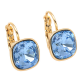 KOLCZYKI POZŁACANE 19/12 MM SAPPHIRE LIGHT CRYSTAL XUPING 56798