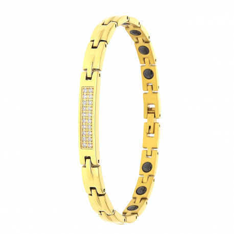 BRANSOLETKA POZŁACANA 20 CM 6 MM S. STEEL TTM XUPING 56934