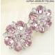 KOLCZYKI RODOWANE CRYSTAL FROM SWAROVSKI® AMETYST XUPING 3153