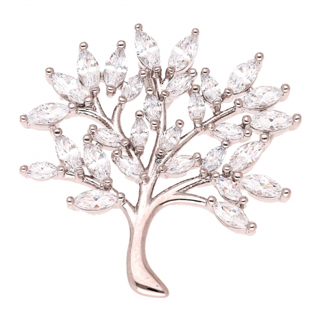 ZAWIESZKA PLATYNOWANA 25/24 MM BRYLANTOWE DRZEWKO XUPING 57328