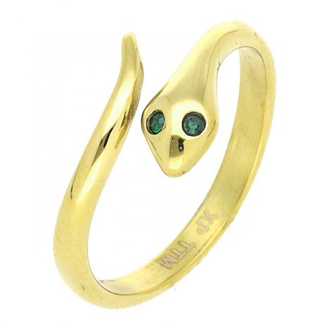 PIERŚCIONEK POZŁACANY 8 MM S. STEEL TTM XUPING 57879