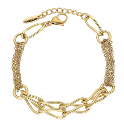 BRANSOLETKA POZŁACANA 19+3 CM GOLD ELEGANCE XUPING 57900