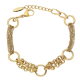 BRANSOLETKA POZŁACANA 19+3 CM GOLD ELEGANCE XUPING 57901