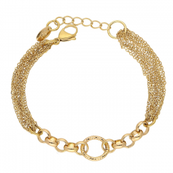 BRANSOLETKA POZŁACANA 19+4 CM GOLD ELEGANCE XUPING 57904