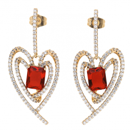 KOLCZYKI POZŁACANE 51/22 MM ROYAL LUXURY XUPING 58229