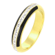 PIERŚCIONEK POZŁACANY 4 MM S. STEEL TTM XUPING 58249