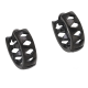 KOLCZYKI BLACK 13/4 MM KÓŁKA W ROMBY XUPING 58406