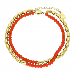 BRANSOLETKA POZŁACANA 18,5+3 CM S. STEEL TTM XUPING 58469