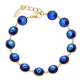 BRANSOLETKA POZŁACANA 17+3 CM SAPPHIRE CRYSTAL XUPING 58615