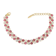 BRANSOLETKA POZŁACANA 17+3 CM ROSE CRYSTAL XUPING 58627