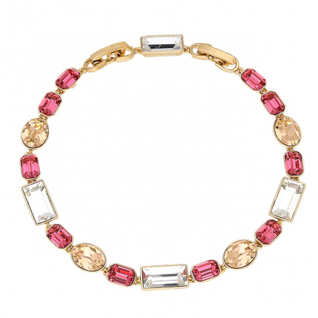 BRANSOLETKA POZŁACANA 20-17 CM MIX CRYSTAL XUPING 58634