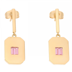 KOLCZYKI POZŁACANE 33/11 MM ELEGANCE XUPING 58874