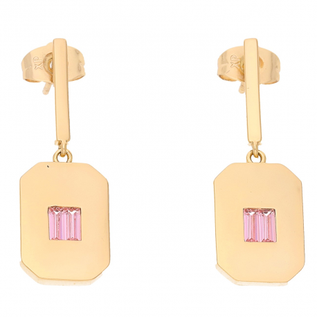 KOLCZYKI POZŁACANE 33/11 MM ELEGANCE XUPING 58874