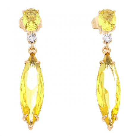 KOLCZYKI POZŁACANE 43/8 MM LUXURY XUPING 58880