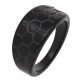 PIERŚCIONEK BLACK 10 MM S. STEEL TTM XUPING 58999