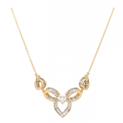 CELEBRYTKA POZŁACANA 44+5 CM LUXURY XUPING 59207