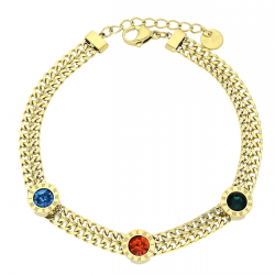 BRANSOLETKA POZŁACANA 18+3 CM S, STEEL TTM XUPING 59449