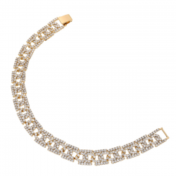 BRANSOLETKA POZŁACANA 20,5 CM 10,5 MM LUXURY XUPING 59703