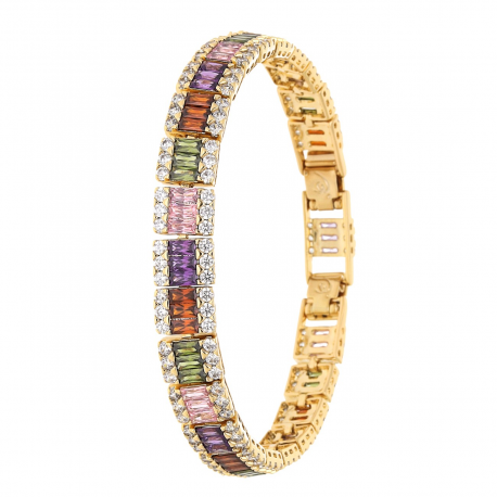 BRANSOLETKA POZŁACANA 19-17 CM 9 MM LUXURY XUPING 59738