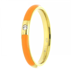PIERŚCIONEK POZŁACANY 3 MM S. STEEL TTM XUPING 59958