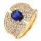 PIERŚCIONEK POZŁACANY 15 MM LUXURY XUPING 60351