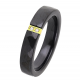 PIERŚCIONEK POZŁACANY CERAMIC 4 MM S. STEEL TTM XUPING 60354