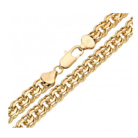 ŁAŃCUSZEK POZŁACANY 60 CM 8 MM GARIBALDI XUPING 60643