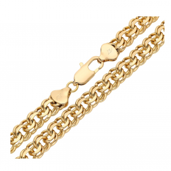 ŁAŃCUSZEK POZŁACANY 50 CM 8 MM GARIBALDI XUPING 60644