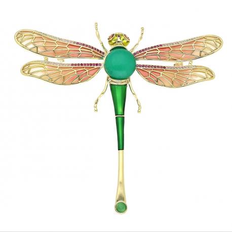 BROSZKA POZŁACANA 87/93 MM LUXURY BUTTERFLY XUPING 60637