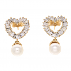 KOLCZYKI POZŁACANE 29/17 MM LUXURY XUPING 60690